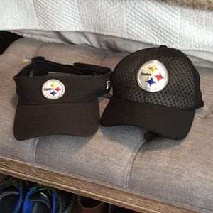 Pittsburg Steelers hat and visor